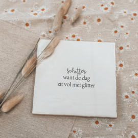 Tegeltje | Schitter want de dag zit vol met glitter