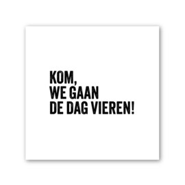 Tegeltje op Forex | In geschenkverpakking | De dag vieren