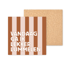 Kleurrijk tegeltje | Lekker lummelen | 11 CM