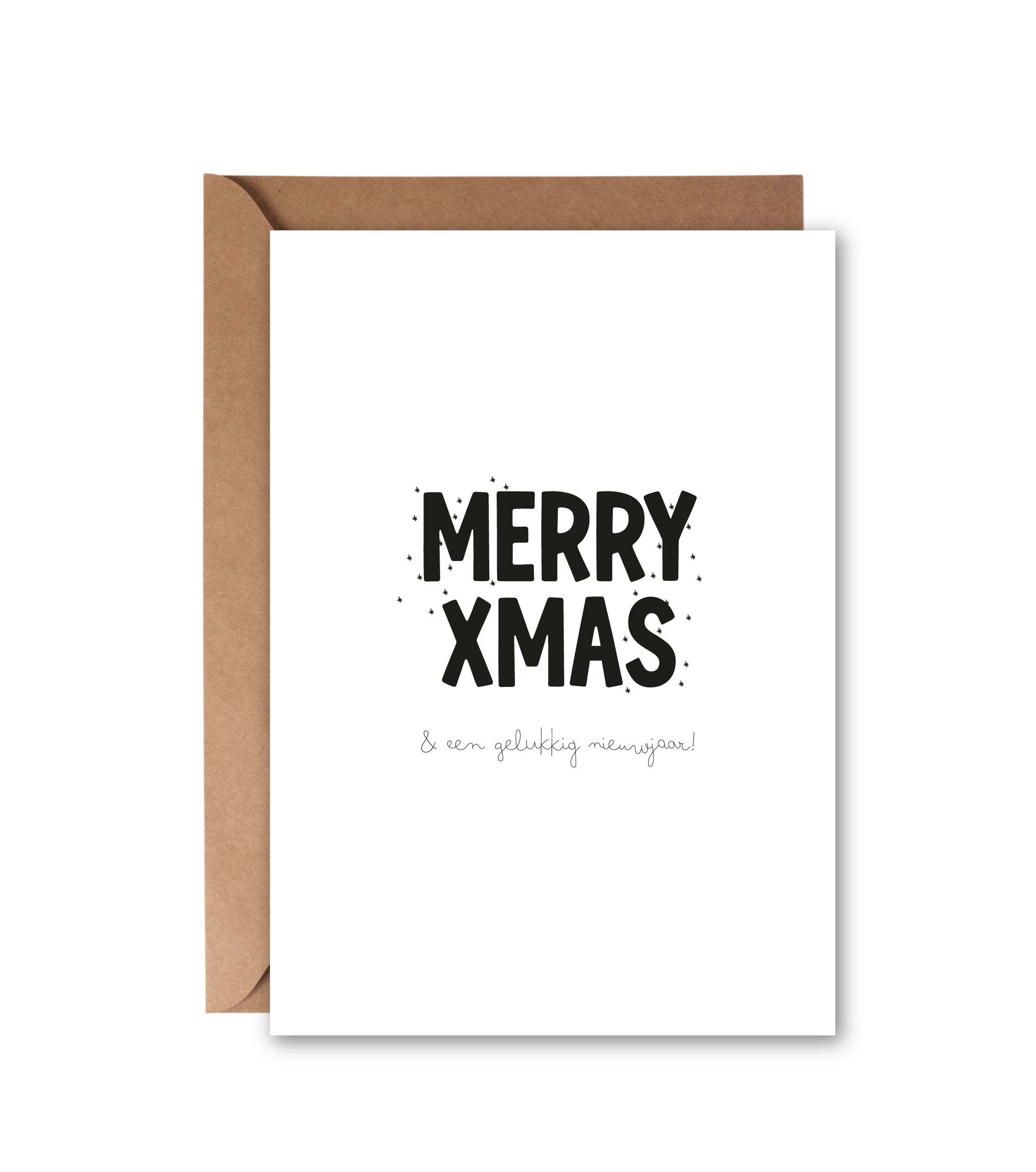 A6 kerstkaart | Merry XMAS Sterren