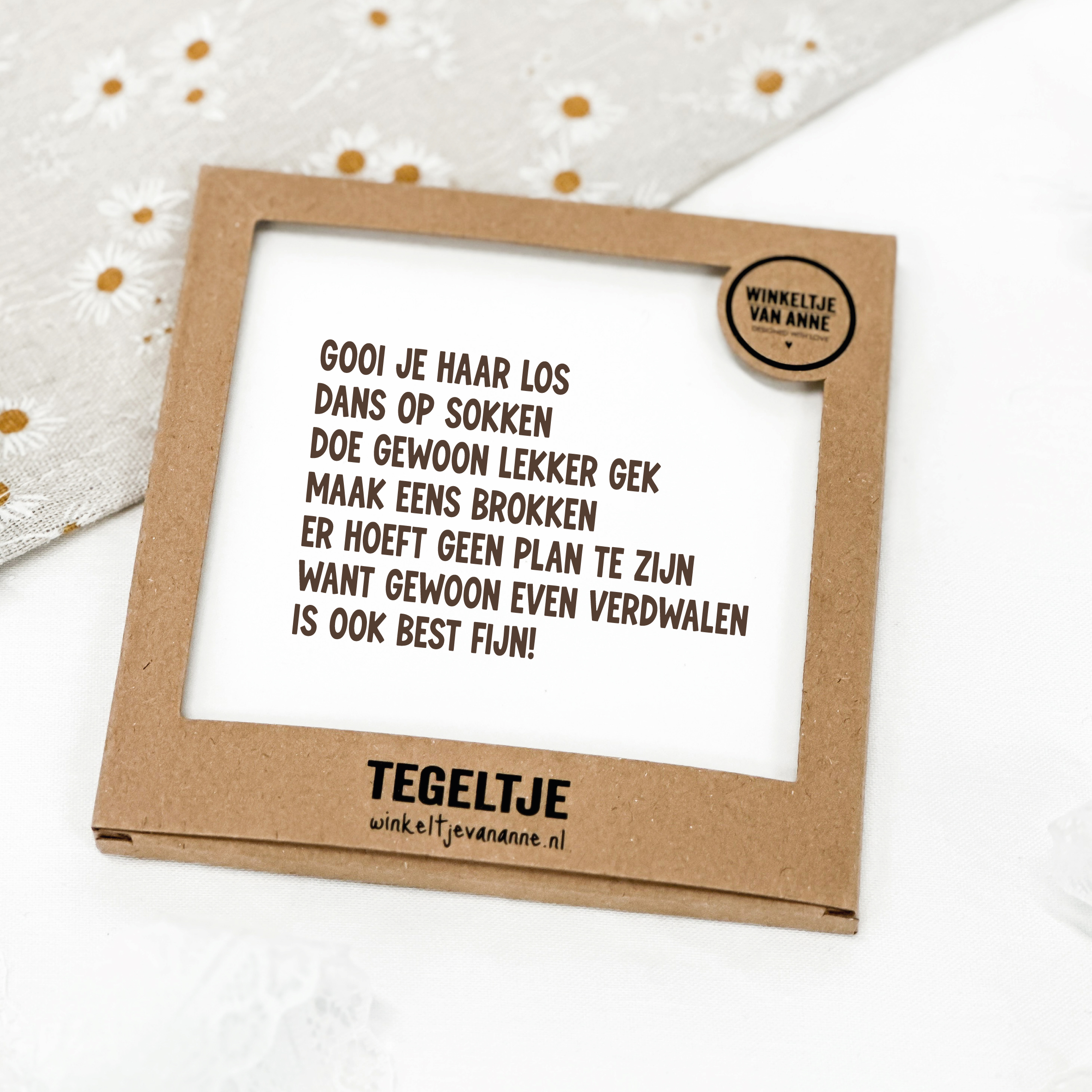 Tegeltje op Forex | In geschenkverpakking | Gooi je haar los