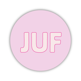 Onderzetter | Juf | Pink | 2 stuks