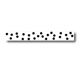 Masking tape  | Wit Big Dots | 10 stuks