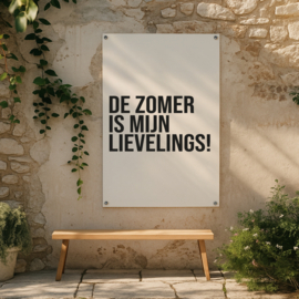Tuinposter | 80 x 60 CM | Zomer is mijn lievelingskleur