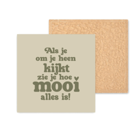 Kleurrijk tegeltje | Als je om je heen kijkt | 11 CM