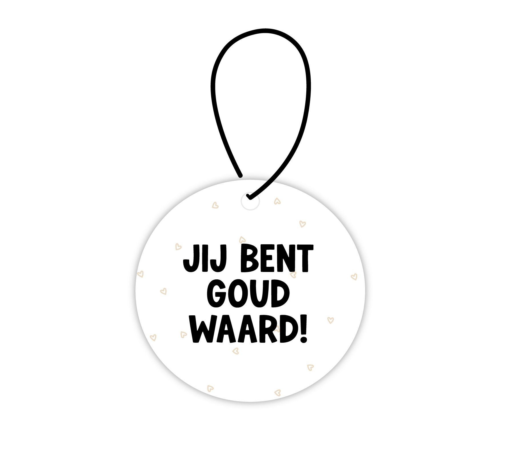 Mini roundie hanger | Goud waard