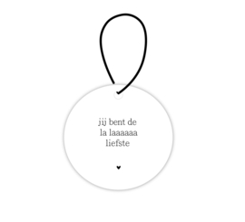 Mini roundie hanger | Jij bent de la laaaaa liefste