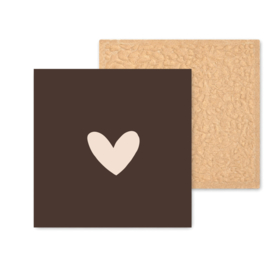 Kleurrijk tegeltje | Beige Hartje | 11 CM