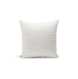 Buitenkussen | 40 x 40 CM | Streepjes Beige