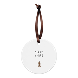 Kersthanger | Merry x-mas | Brown