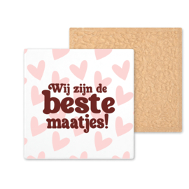 Kleurrijk tegeltje | Beste maatjes | 11 CM