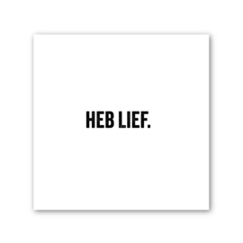 Tegeltje op Forex | In geschenkverpakking | Heb lief