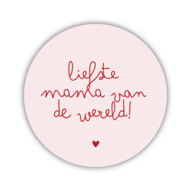 Onderzetter | Liefste mama | Vintage Rose | 2 stuks