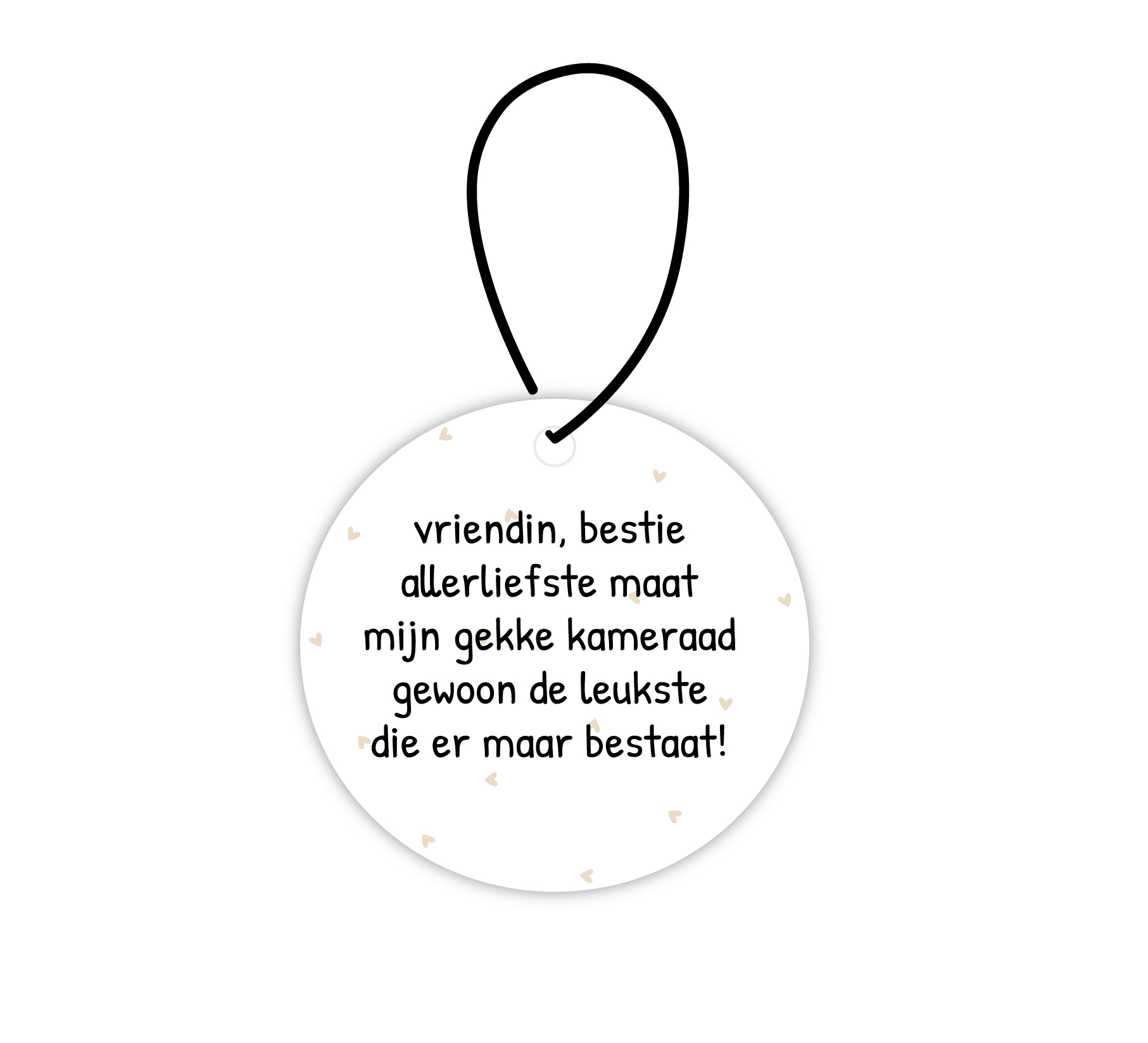 Mini roundie hanger | Vriendin bestie maat