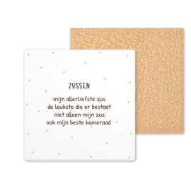 Kleurrijk tegeltje | Zussen | 11 CM