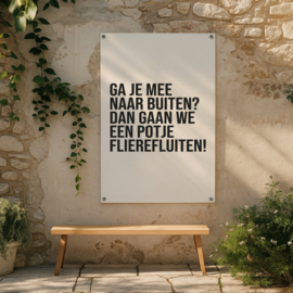 Tuinposter | 80 x 60 CM | Flierefluiten