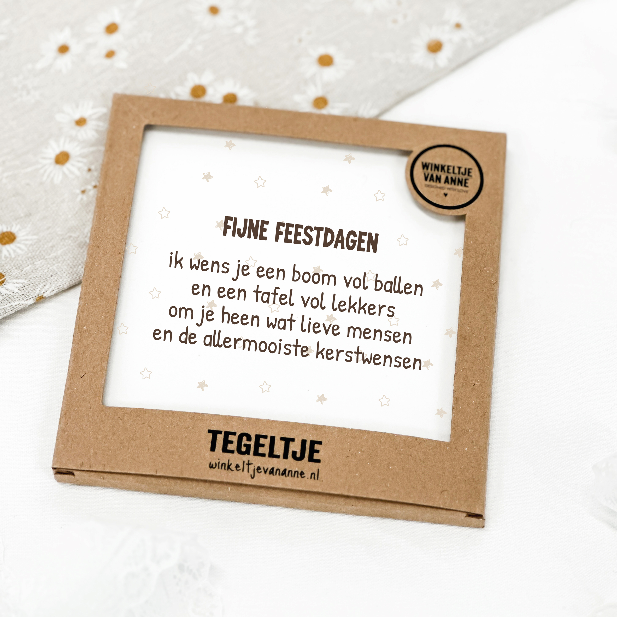 Tegeltje op Forex | In geschenkverpakking | Fijne feestdagen