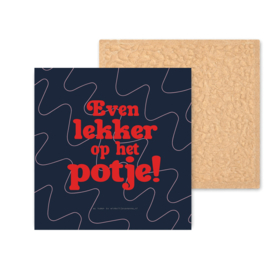 Kleurrijk tegeltje | Wc tegel | Lekker op het potje | 11 CM