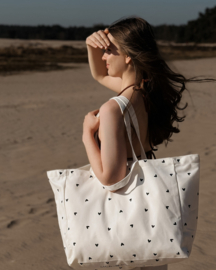 Strandtas | Shopper | XXL Bag | Hartjes