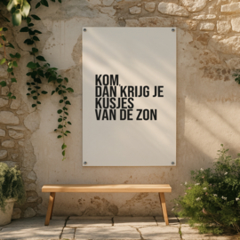 Tuinposter | 80 x 60 CM | Kusjes van de zon