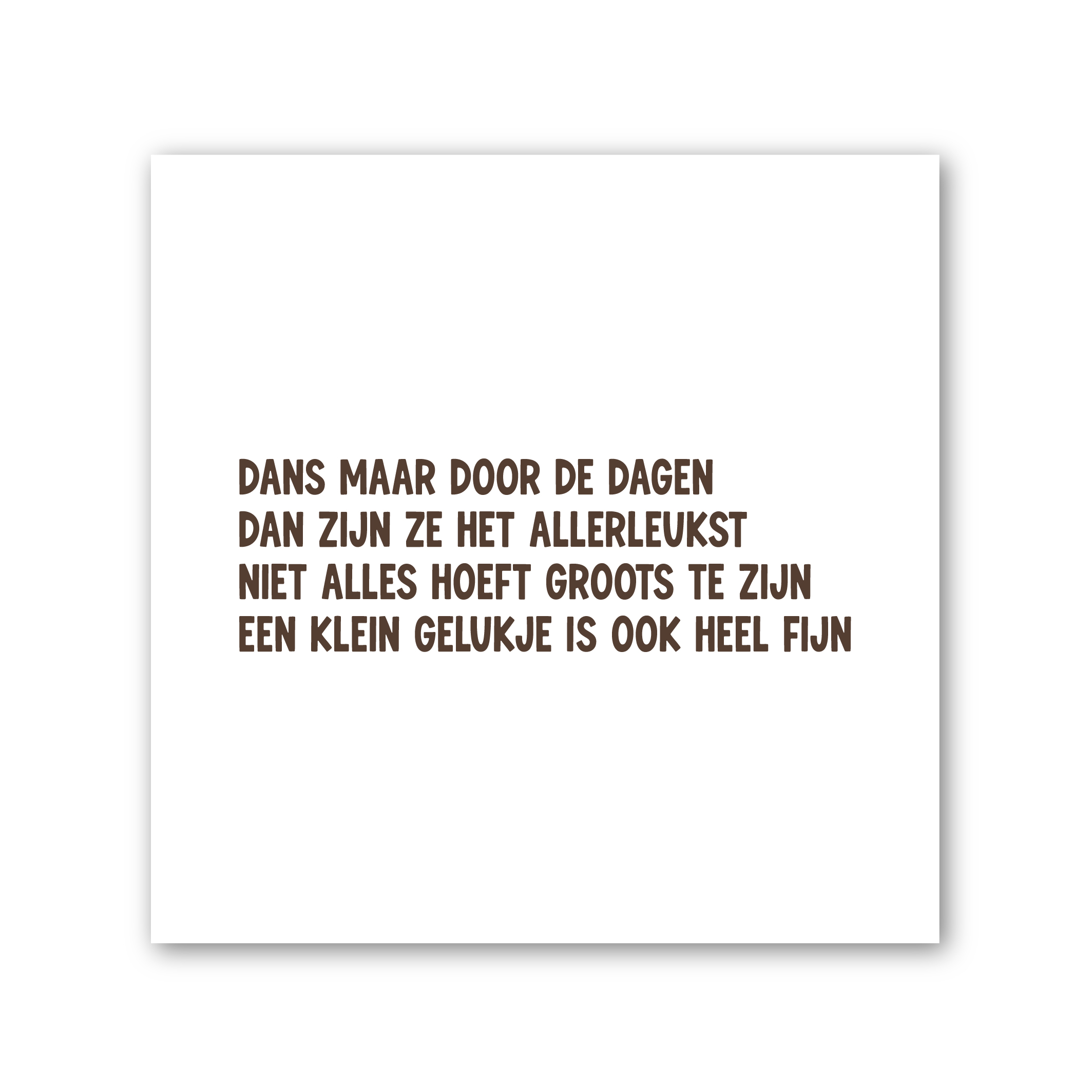 Tegeltje op Forex | In geschenkverpakking | Dans door de dagen