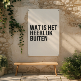 Tuinposter | 80 x 60 CM | Heerlijk buiten