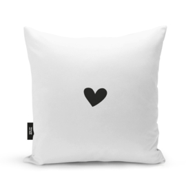 Buitenkussen | SUPERSIZE! | 60 x 60 CM | Hearts Black
