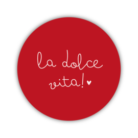Onderzetter | La dolce vita! | Vintage Rose | 2 stuks