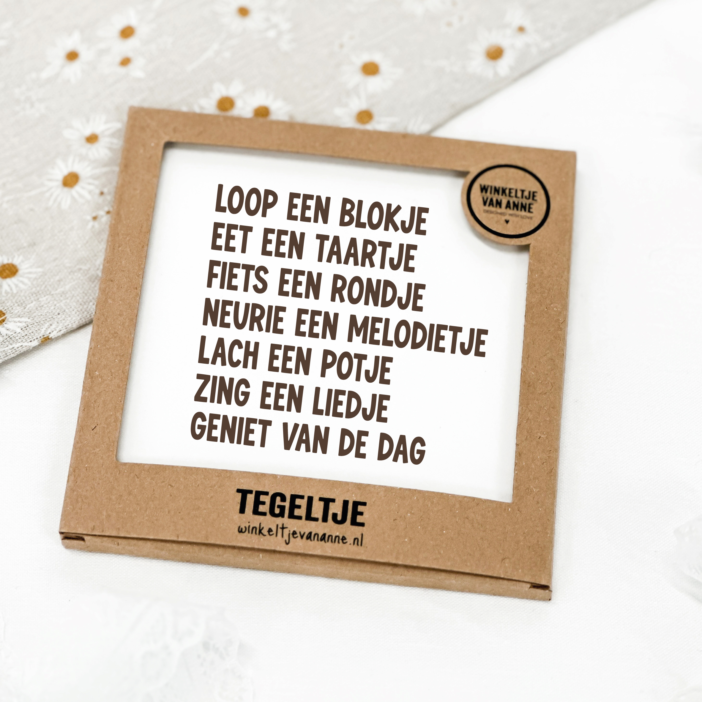 Tegeltje op Forex | In geschenkverpakking | Loop een blokje