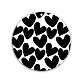 Muurcirkel Roundie | More hearts