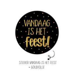 500 stickers |  Vandaag is het feest!