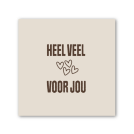 Tegeltje op Forex | In geschenkverpakking | Hartjes voor jou