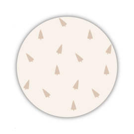 Onderzetter | Boompjesmix | Beige |  2 stuks
