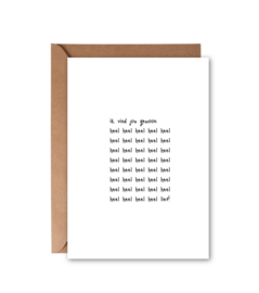 A6 Ansichtkaart | Heel heel heel heel lief