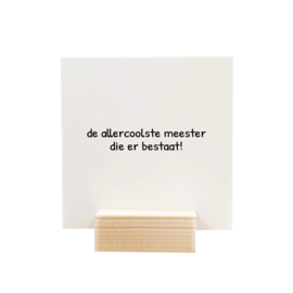 Quote blockie | Meester