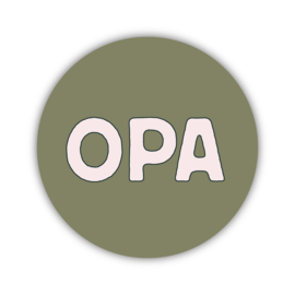 Onderzetter | Opa | Nature Greens | 2 stuks