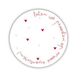 Onderzetter | Proosten op avonturen | Vintage Rose | 2 stuks