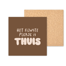 Kleurrijk tegeltje | Thuis | Light Brown | 11 CM
