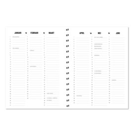 Agenda 2027 | Verticale schrijfrichting | A5