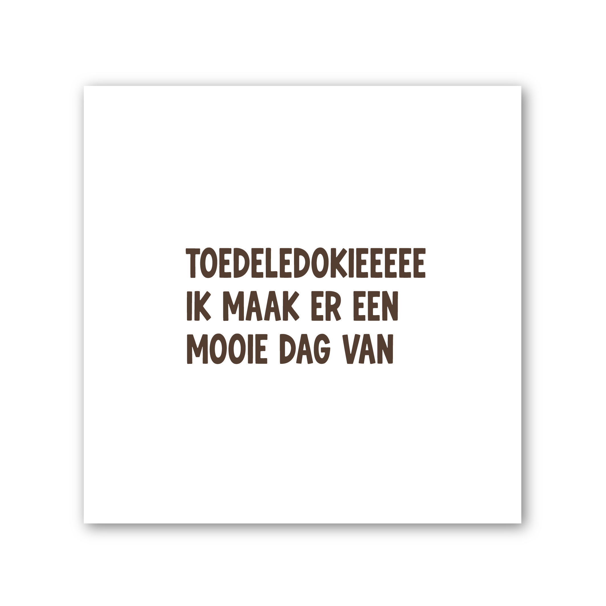 Tegeltje op Forex | In geschenkverpakking | Toedeledokie