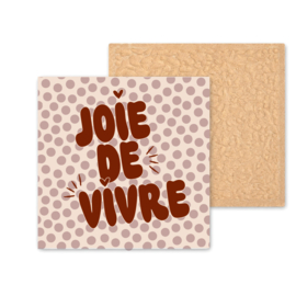 Kleurrijk tegeltje | Joie de vivre | Brick Red | 11 CM