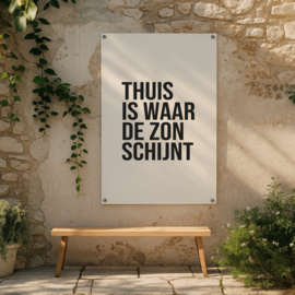 Tuinposter | 80 x 60 CM | Thuis