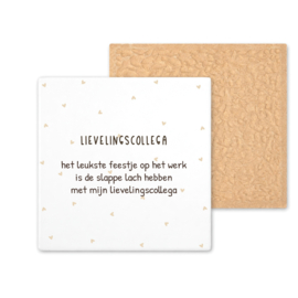 Kleurrijk tegeltje | Lievelingscollega | 11 CM