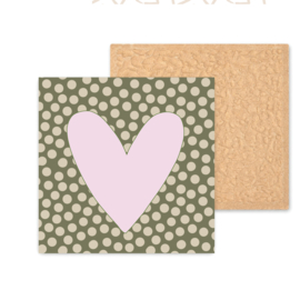 Kleurrijk tegeltje | Hart Dots | 11 CM