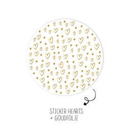500 stickers | Hearts Gold