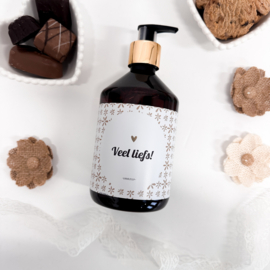 Luxe handzeep |  Veel liefs | Goudfolie