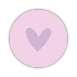 Onderzetter | Hartje | Pink | 2 stuks