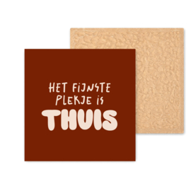 Kleurrijk tegeltje | Thuis | Brick Red | 11 CM
