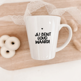 Mok | Latte | Jij bent goud waard!