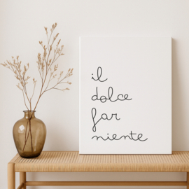 Print op canvas | 2 stuks | Il dolce far niente
